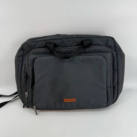 Paul Smith Other - Paul Smith 3Way Briefcase Backpack Men’s Business Bag Khaki Nylon Leather